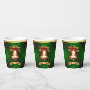 Beveridge Personalised Tartan Christmas Paper Cups