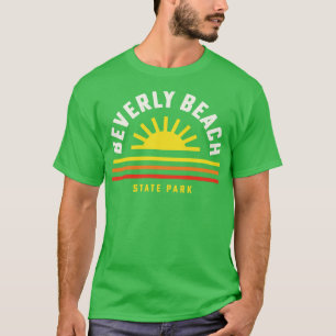 Beverly Beach State Park Oregon Retro Vintage Stri T-Shirt