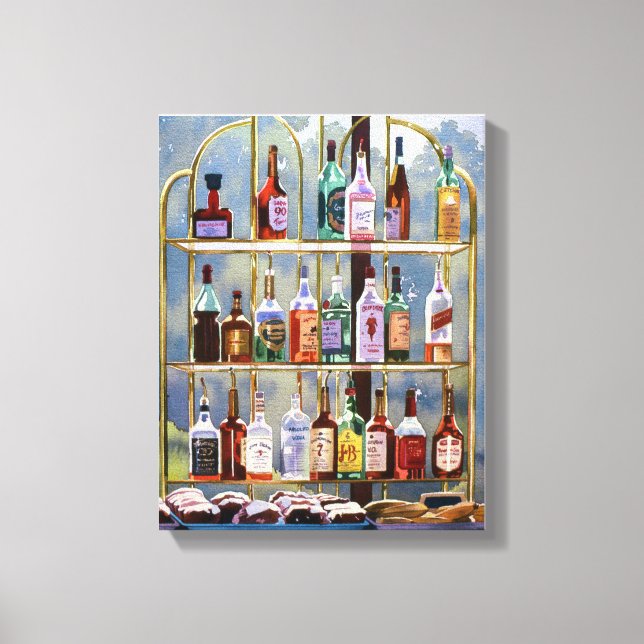 Beverly Hills Bottlescape Canvas Print (Front)
