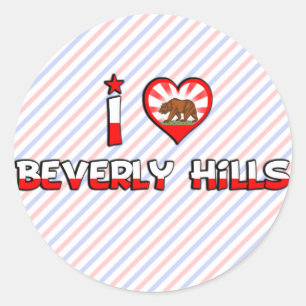 Beverly Hills, CA Classic Round Sticker