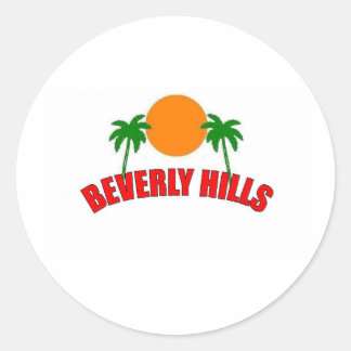 Beverly Hills, California Classic Round Sticker