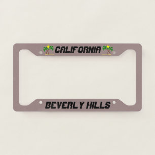 Beverly Hills California Custom License Plate Fram Licence Plate Frame