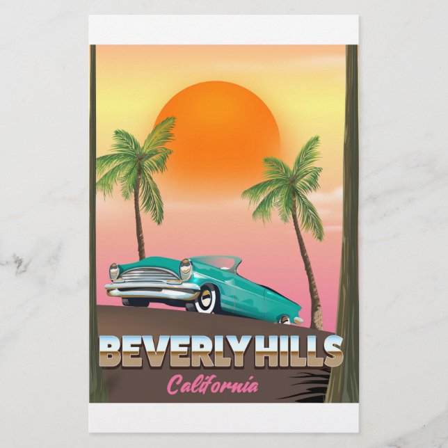 Beverly Hills California Stationery (Front)