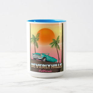 Beverly Hills California Two-Tone Coffee Mug