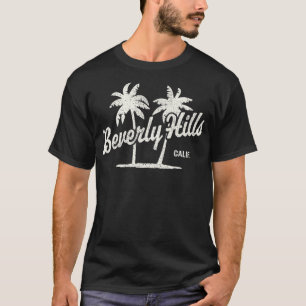 Beverly Hills California Vintage 70s Palm Trees Gr T-Shirt