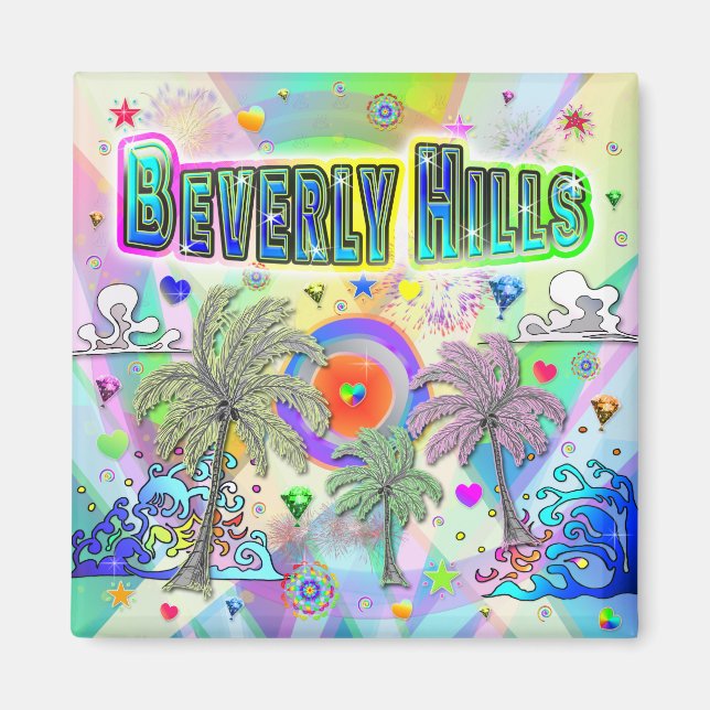 Beverly Hills Deep Dream Magnet (Front)
