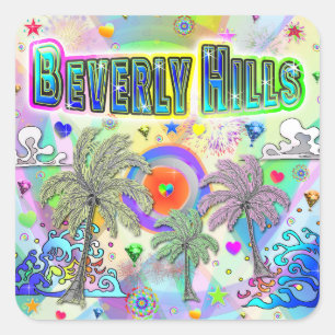 Beverly Hills Deep Dream Sticker