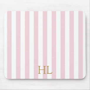 Beverly Hills Hotel Pink Stripe Mouse Mat