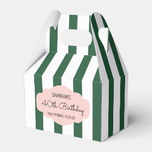 Beverly Hills Pink & Green Party Favour Box