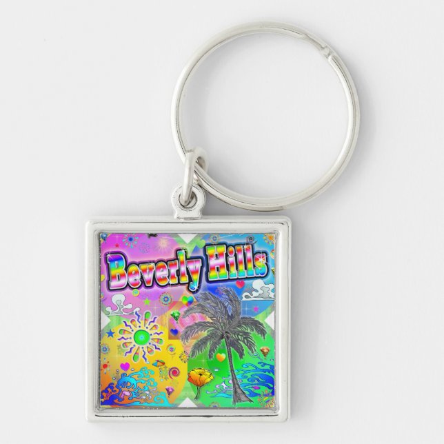 Beverly Hills Quadro Seasons Keychain (Front)