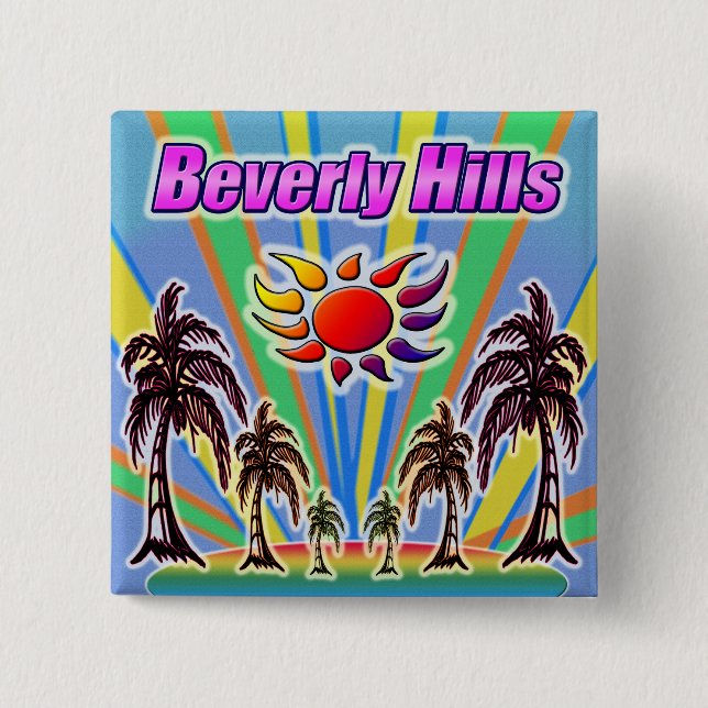 Beverly Hills Summer Love Button (Front)