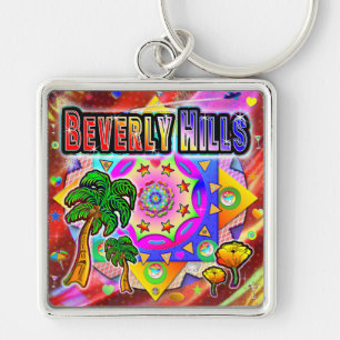 Beverly Hills Tropical Friends Keychain