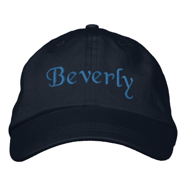 Beverly Personalised Embroidered Baseball Cap Hat (Front)