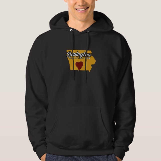 BEVINGTON IOWA IA USA Cute Souvenir Merch  US City Hoodie (Front)