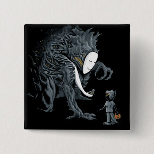 Beware a Trick on Halloween 15 Cm Square Badge