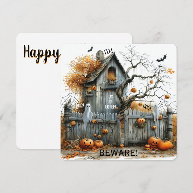 Beware & Boo – The Haunted Gatehouse (Front/Back)