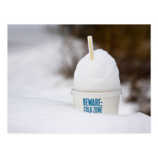BEWARE: COLD ZONE POSTCARD