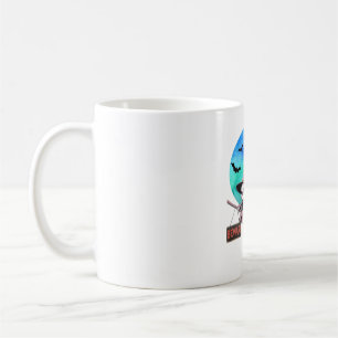Beware Cute Witch Sloth Flying on Broom Halloween Coffee Mug