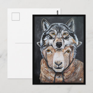 Beware False Alphas Painting by Alfred Fox Postcard