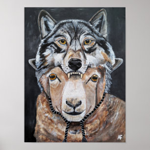 Beware False Alphas Painting by Alfred Fox Poster