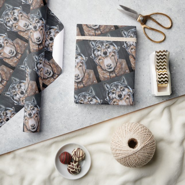Beware False Alphas Painting by Alfred Fox Wrapping Paper (Crafts)