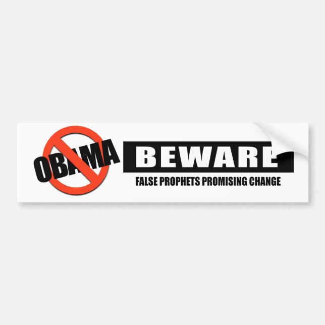 BEWARE - FALSE PROPHETS BUMPER STICKER (Front)