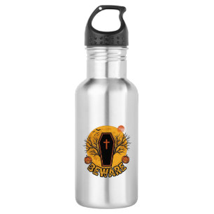 Beware Halloween Coffin Pumpkin Vintage Shirt Desi 532 Ml Water Bottle