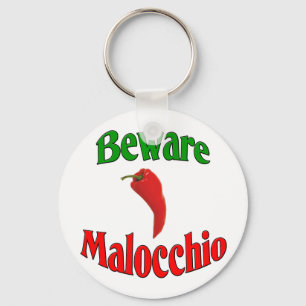 Beware Malocchio (Evil Eye) Key Ring