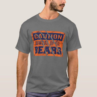 Beware Of Bears (Orange and Navy) T-Shirt