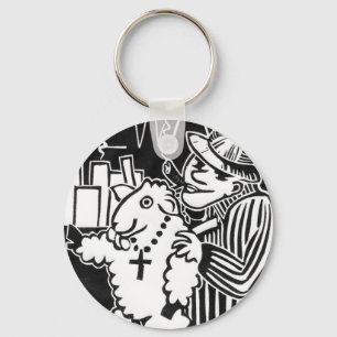 Beware of Capitalists in Sheep's Clothing Key Ring
