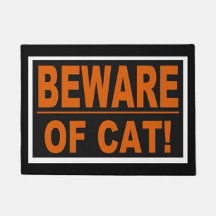 Beware of Cat! doormat