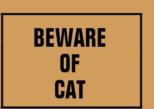 Beware Of Cat Doormats Welcome Mats Zazzle Co Uk