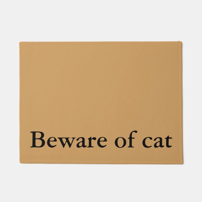 beware of cat doormat (Front)