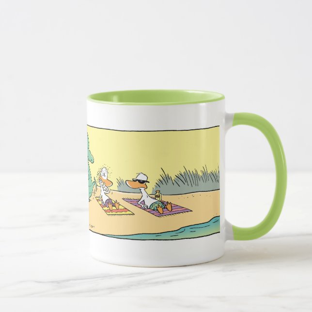 Beware of Croc Funny Cartoon Mug (Right)