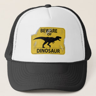 Beware of Dinosaur (damaged) Trucker Hat