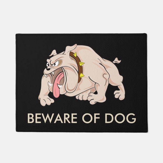 Beware of Dog Doormat (Front)