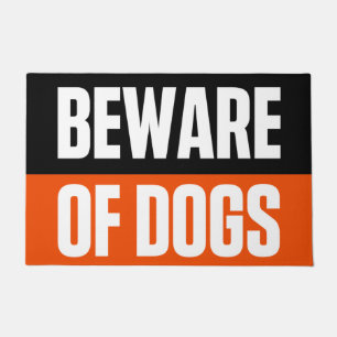 BEWARE OF DOGS DOORMAT