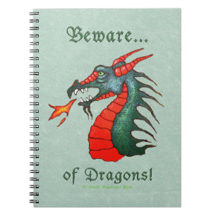 Beware of Dragons Painting Notebook