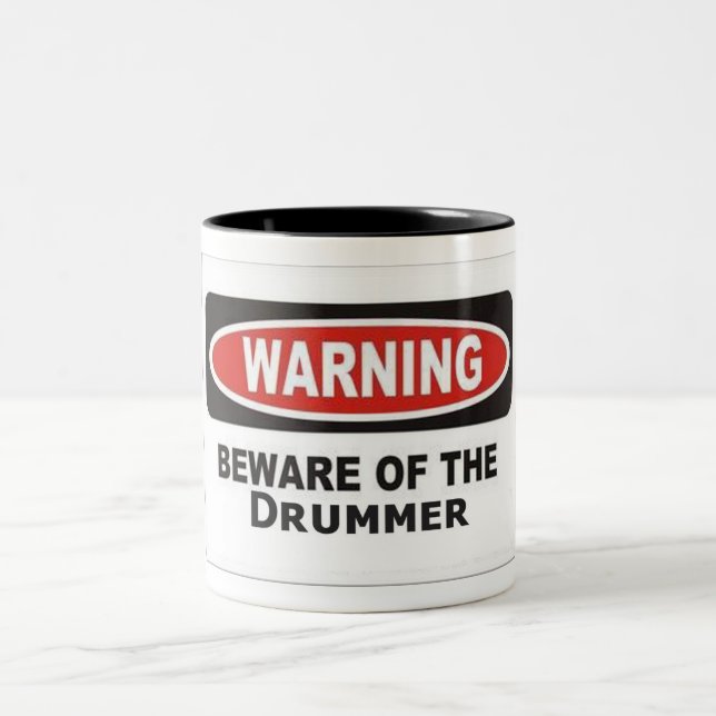 Beware of Drummer Mug (Center)