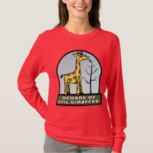 Beware of Evil Giraffes Shirt 1
