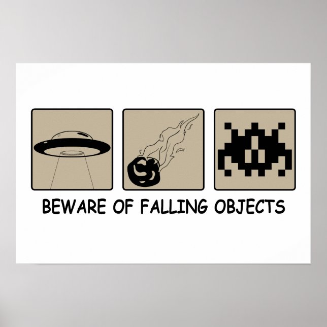 Beware of Falling Objects Poster (Front)