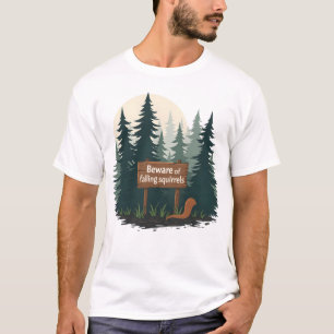 Beware of falling squirrels T-shirt