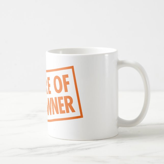 Beware of Gun Owner Coffee Mug (Right)