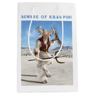 Beware of Krampus! Medium Gift Bag