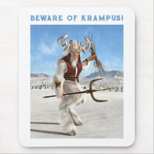 Beware of Krampus! Mouse Mat