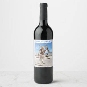 Beware of Krampus! Wine Label