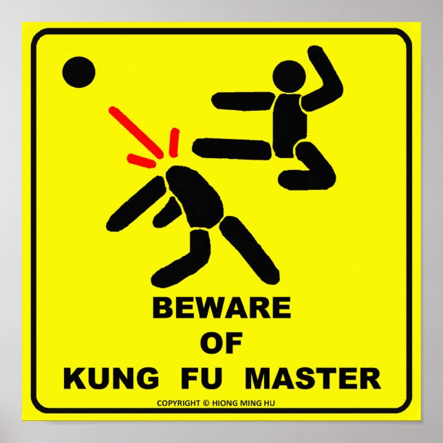 Beware of Kung Fu master Poster (Front)