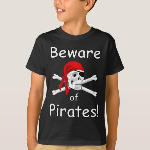 Beware of Pirates Kids T-shirt