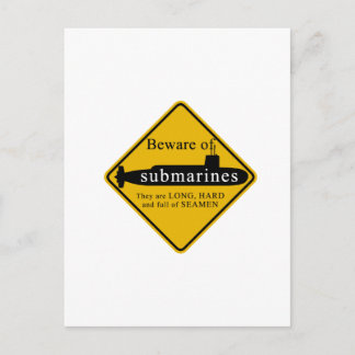Beware of Submarines Postcard