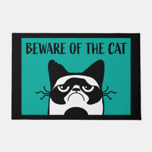BEWARE OF THE CAT DOORMAT